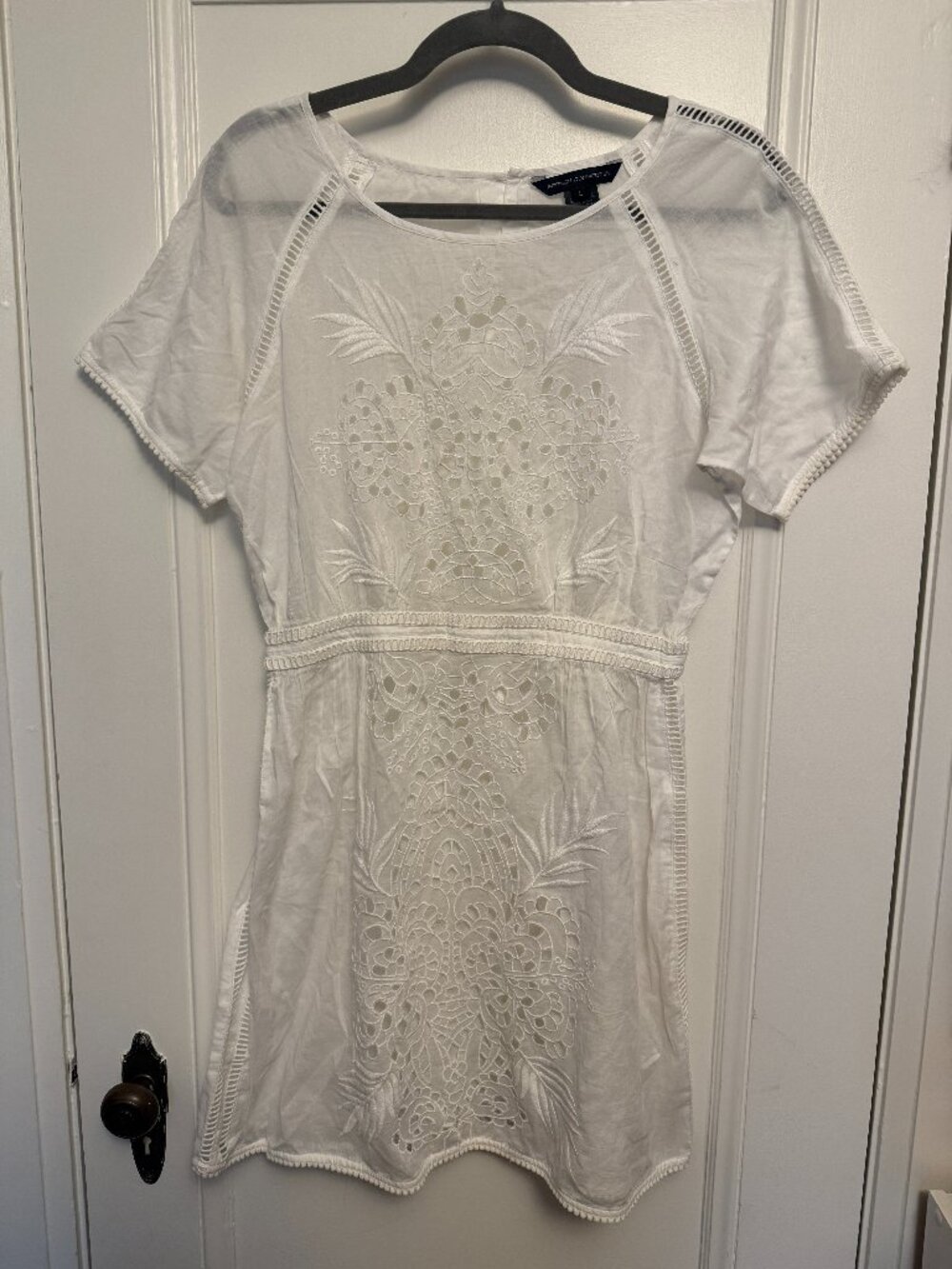 French Connection Eyelet White Cover-Up